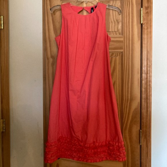 Midi salmon cowgirl dress S - Picture 1 of 5